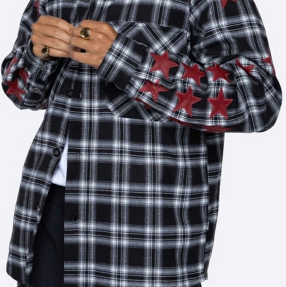 Black Star Flannel Shirt - Picture 2 of 3